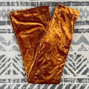 Crushed Velvet Bell Bottoms